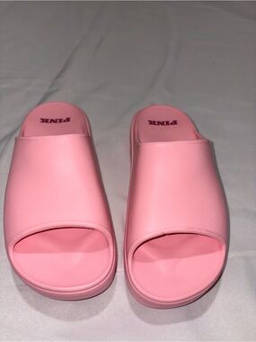 PINK Victoria's Secret Pink Open-Toe Slide Sandals